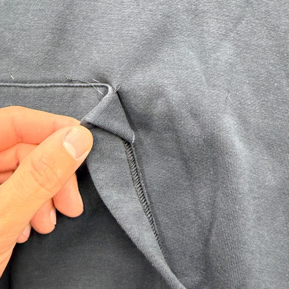 Nike Mens Hoodie Black Fleece Pullover Spellout Logo Swoosh Medium